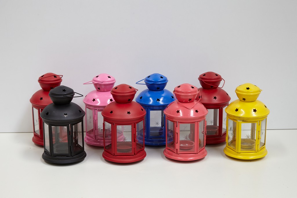 Tot stand brengen Telegraaf Ellende gekleurde lantaarns (set van 7 stuks) - Kringverhuur